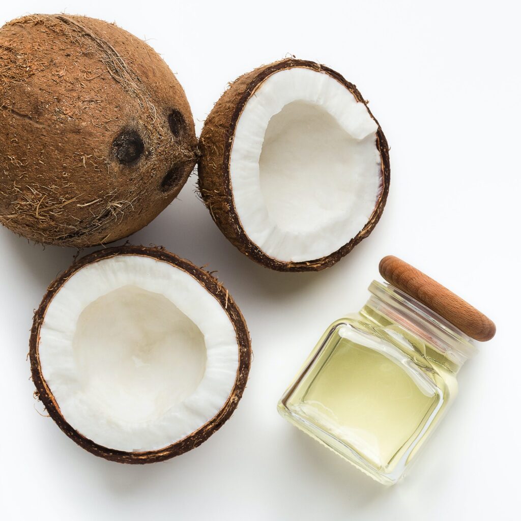 Organic coconut oil concept