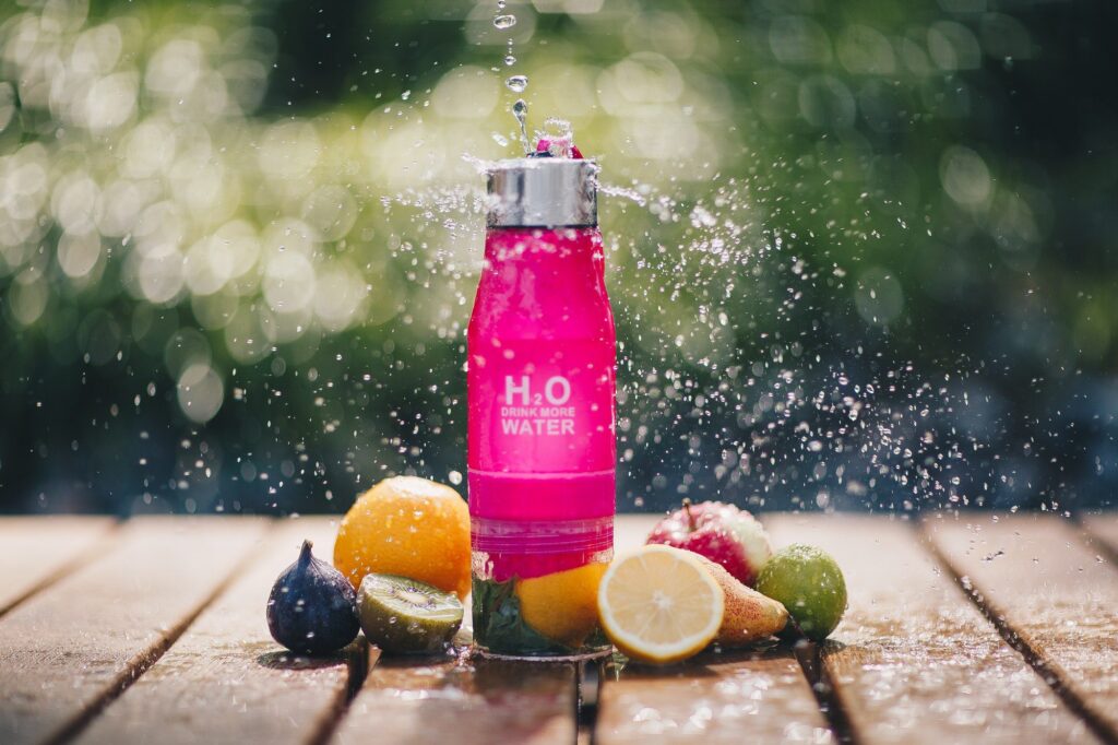 Fresh water and fruits