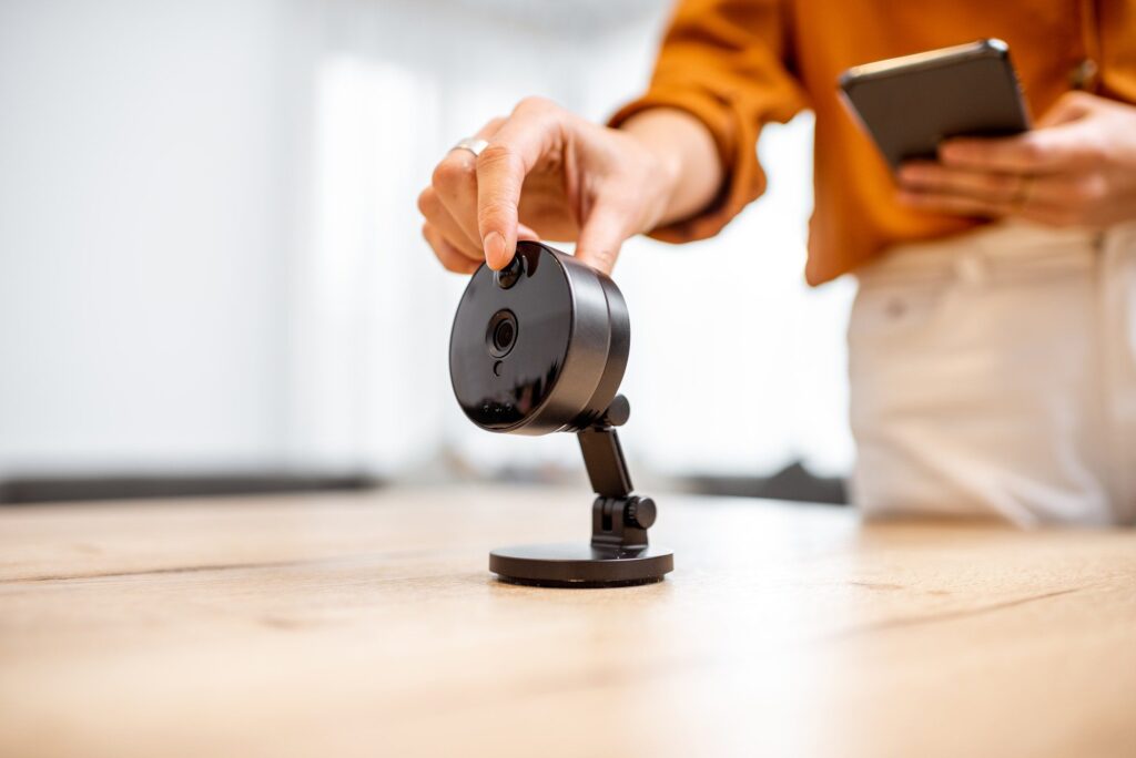 Home IP video surveillance concept
